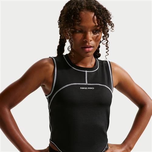 Nike Pro Dri-FIT-trøje til større børn - sort