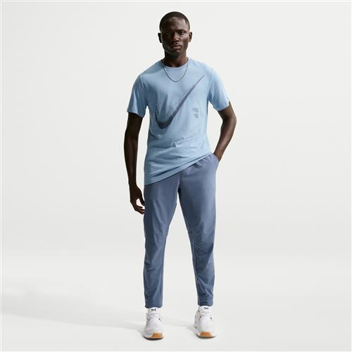 Alsidige Nike Unlimited-Dri-FIT-bukser med lynlåsmanchetter til mænd - blå