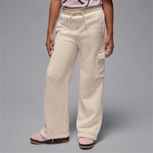 Jordan Brooklyn Fleece-cargobukser til større børn - brun