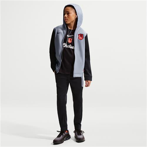 Vævet Chelsea F.C. SE Nike Football-tracksuit til større børn - grå