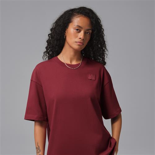 Oversized Jordan Flight Essentials-T-shirt til kvinder - rød