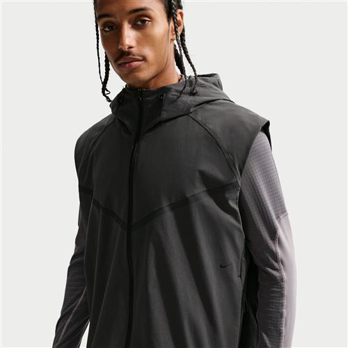Vævet Nike Tech Dri-FIT Windrunner-vest til mænd - grå