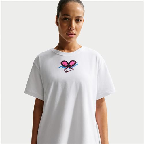 Nike Slam Dri-FIT-tennis-T-shirt til kvinder - hvid