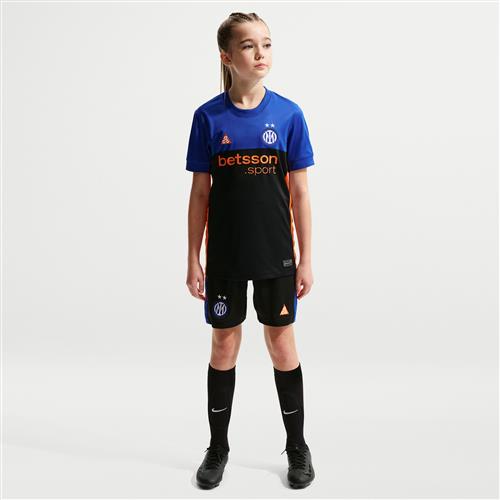 Inter Milan 2026 Stadium SE Nike ACG Dri-FIT Replica-fodboldshorts til større børn - sort