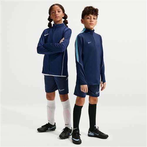Maskinstrikkede Nike Academy Dri-FIT-fodboldshorts til større børn - blå