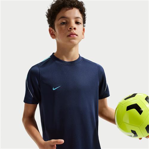 Kortærmet Nike Strike Dri-FIT-fodboldtrøje til større børn - blå