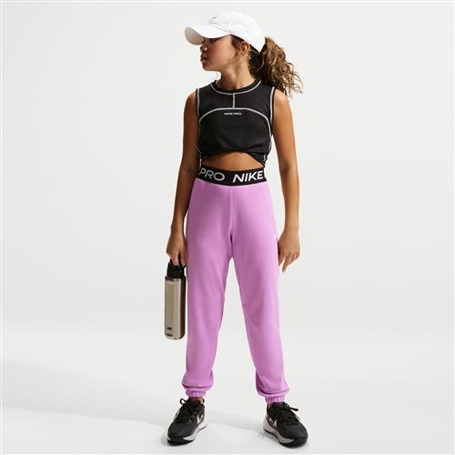 Nike Pro Fleece Dri-FIT-joggers til større børn (piger) - lilla
