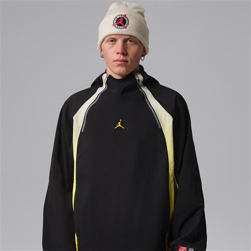 Jordan Flight – let hættetrøje med halv lynlås til mænd - sort