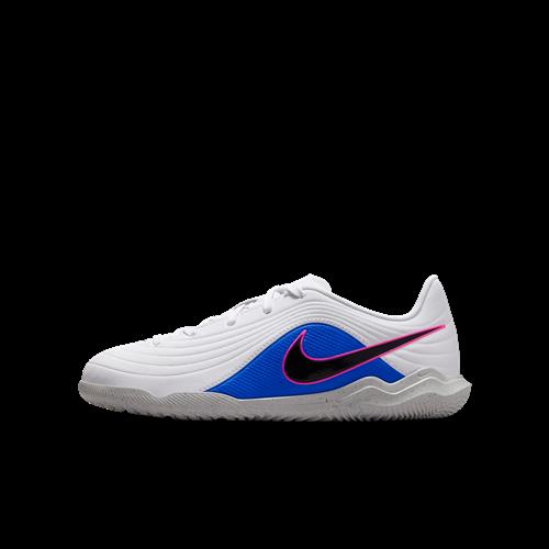 Nike Jr. Tiempo Maestro Club Low Top-fodboldsko til indendørs - hvid