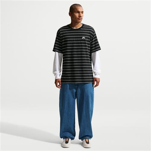 Løstsiddende Nike SB-skaterbukser i denim til mænd - blå