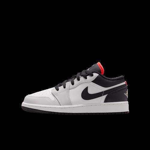 Air Jordan 1 Low-sko til større børn - sort