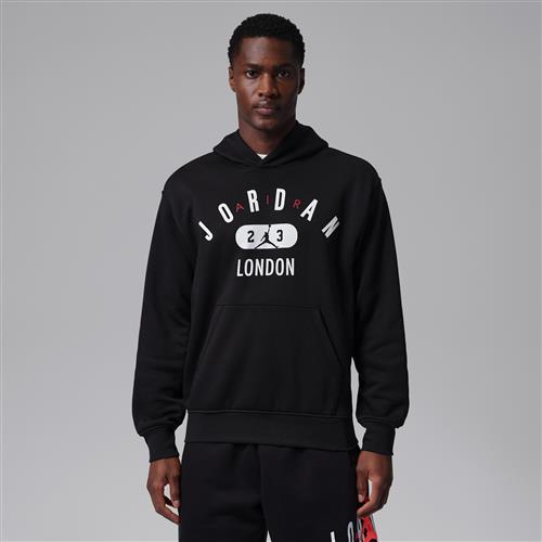 Jordan London-pullover-hættetrøje i fleece til mænd - sort