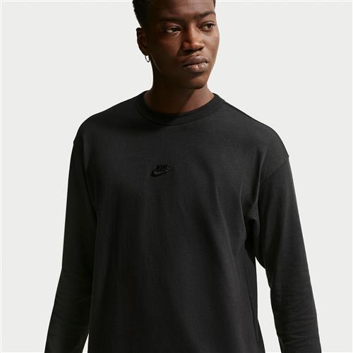 Langærmet Nike Premium Essentials-T-shirt til mænd - sort