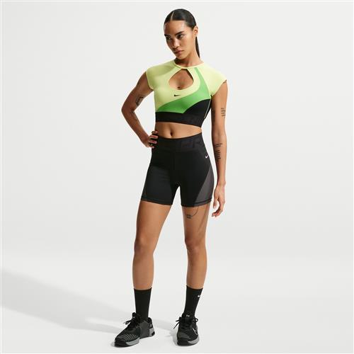 Nike Pro Sculpt Dri-FIT-cykelshorts med høj talje til kvinder (13 cm) - sort
