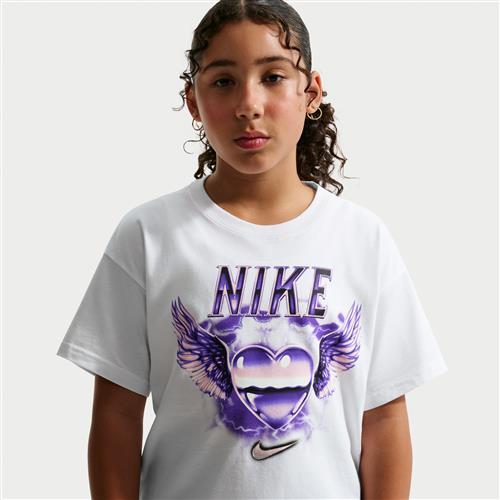 Nike -T-shirt til større børn - hvid