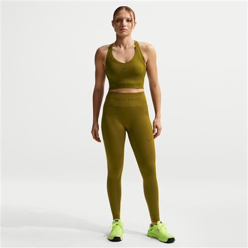 Nike Pro Seamless-7/8-leggings med høj talje til kvinder - brun