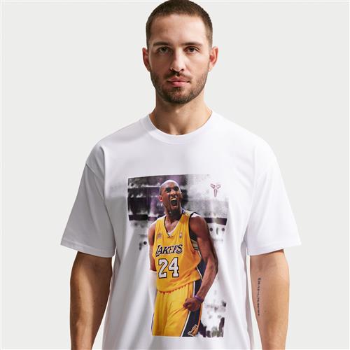 Kobe Dri-FIT-basketball-T-shirt til mænd - hvid