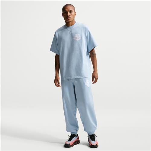 Nike Solo Swoosh-fleecebukser med opslag til mænd - blå