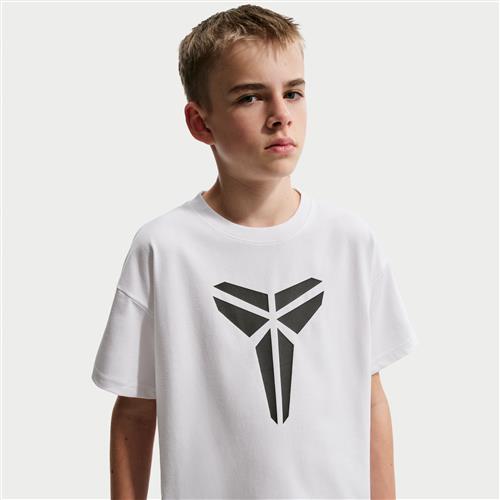 Kobe Dri-FIT Max90-T-shirt til større børn - hvid