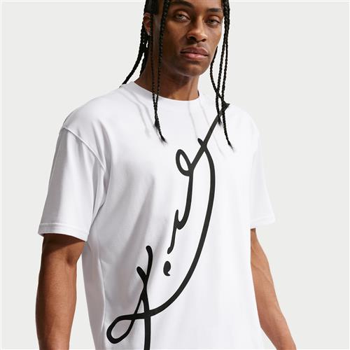 Kobe Dri-FIT-basketball-T-shirt til mænd - hvid