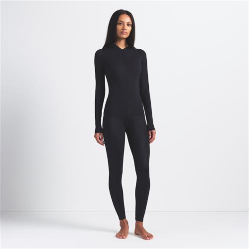 NikeSKIMS Shine Bonded-leggings med høj talje (66 cm) til kvinder - sort