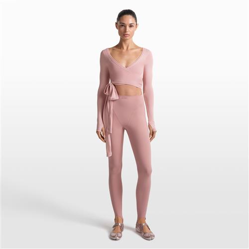 NikeSKIMS Matte-leggings med strop og V-panel til kvinder - Pink
