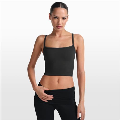 NikeSKIMS Ribbed Seamless Cami-tanktop til kvinder - sort