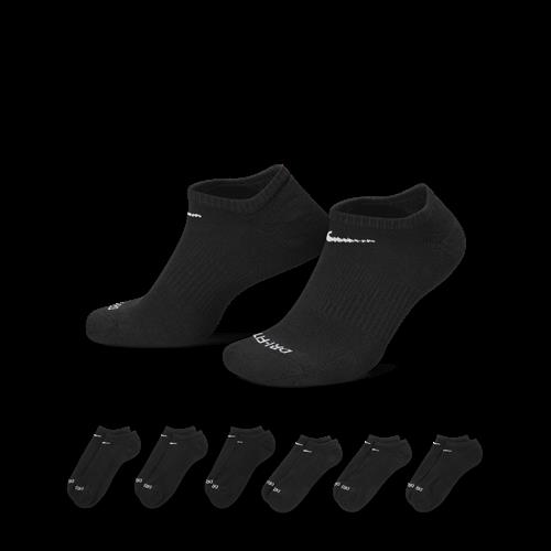 Nike Everyday Plus Cushioned-No-Show-træningsstrømper (6 par) - sort