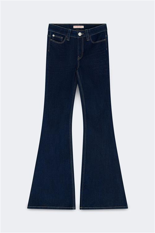 Gina Tricot - Ultra flare tall jeans - Tall Jeans - Blå - 36 - Dame