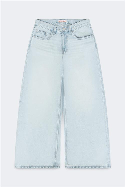 Gina Tricot - Baggy babe petite jeans - Petite Jeans - Blå - 34 - Dame