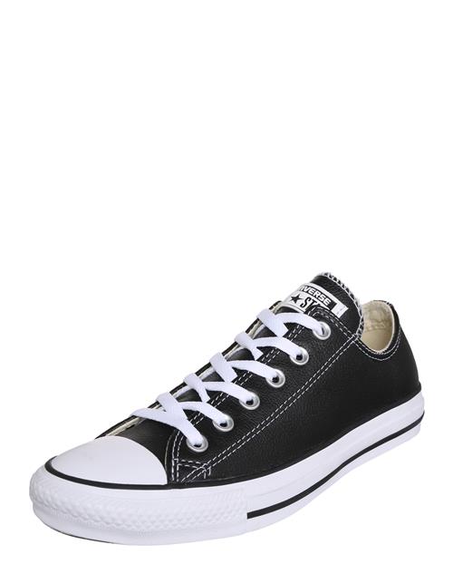 CONVERSE Sneaker low 'Chuck Taylor All Star Leather'  sort / hvid