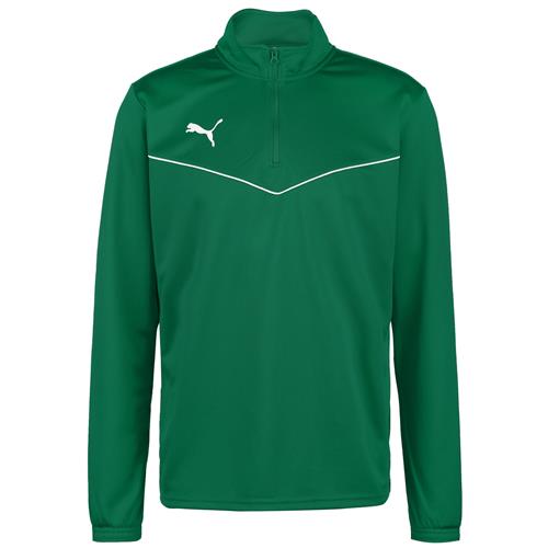 PUMA Sportsweatshirt 'Team Rise'  græsgrøn / hvid