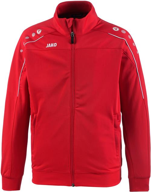 JAKO Sportsjakke 'Classico'  knaldrød / hvid