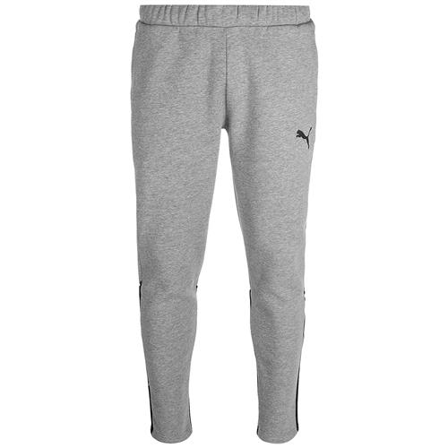 PUMA Sportsbukser 'Team Cup'  grå-meleret / sort