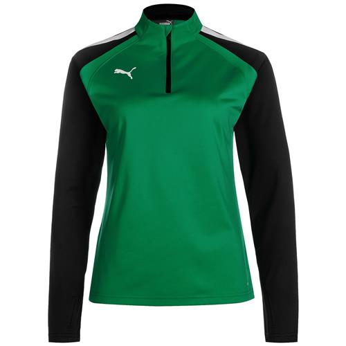 PUMA Sportsweatshirt 'TeamLiga'  grøn / sort / hvid
