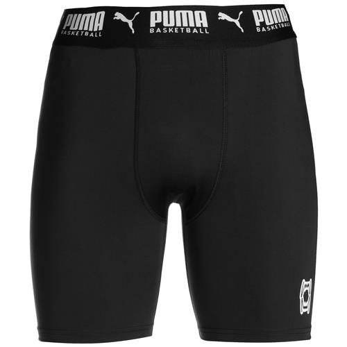 PUMA Sportsunderbukser 'Hoops Team'  sort / hvid
