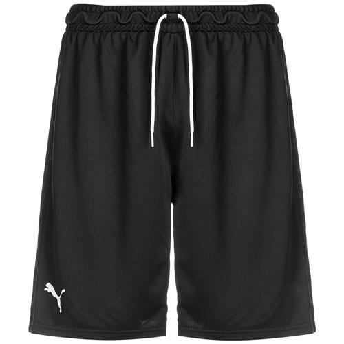PUMA Sportsbukser 'Hoops Team Practice'  sort / hvid