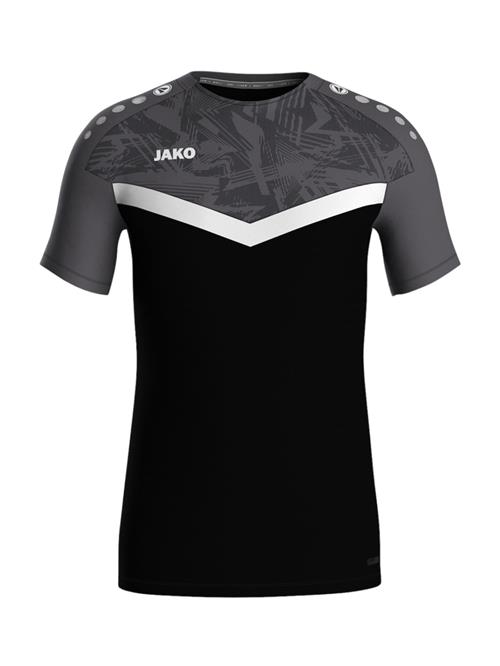 JAKO Funktionsskjorte  antracit / sort / hvid
