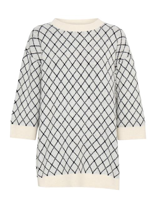 ICHI Pullover 'Alvino'  sort / hvid