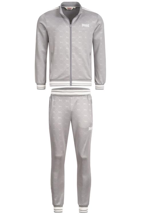 LONSDALE Joggingdragt 'Ashwell'  grå-meleret / hvid