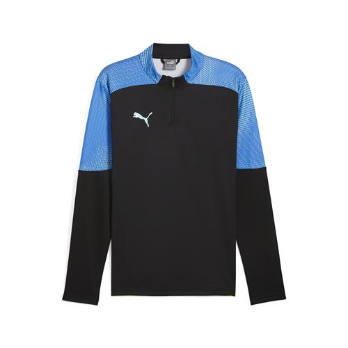 PUMA Funktionsskjorte 'IndividualFinal'  blå / pastelblå / lysegrøn / sort