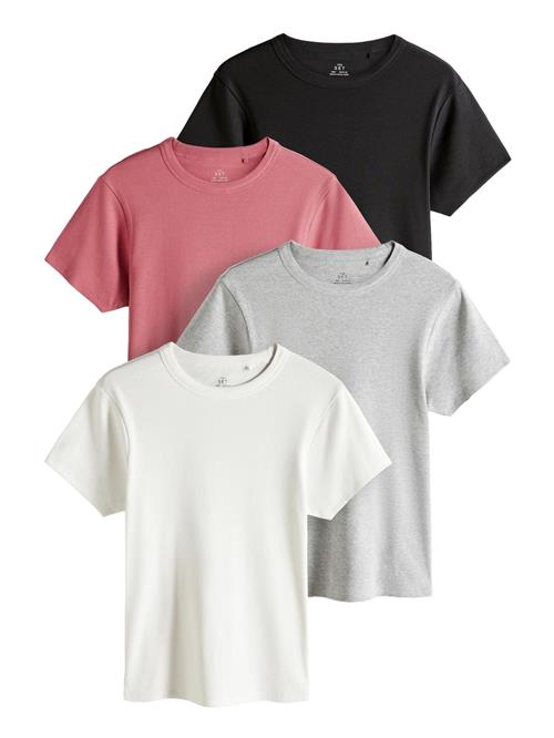 The Set Shirts  grå-meleret / eosin / sort / hvid