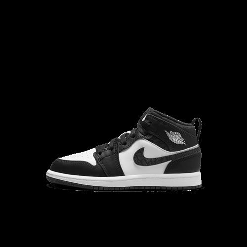 Jordan 1 Mid SE-sko til mindre børn - sort
