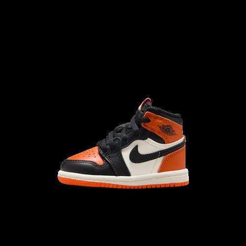 Jordan 1 Retro High OG "Shattered Backboard"-sko til babyer/småbørn - sort