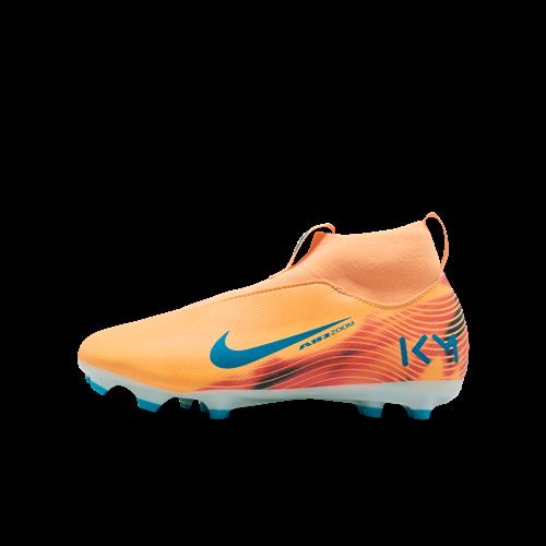 Nike Jr. Mercurial Superfly 10 Academy "Kylian Mbappé" High Top-fodboldstøvler til flere typer underlag til mindre/større børn - Orange