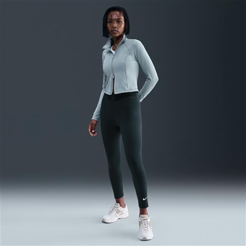 Højtaljede 7/8-Nike Classic-leggings til kvinder - grøn