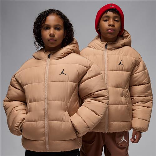 Jordan Brooklyn-dynejakke til større børn - brun