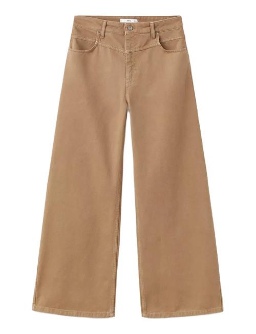 Mango | Wide Leg Mid-Rise Loose-Fit Jeans | 34