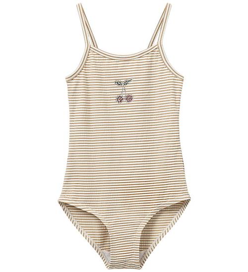 Sofie Schnoor Badedragt - PollyKB - UV50+ - Warm Stone Stripe