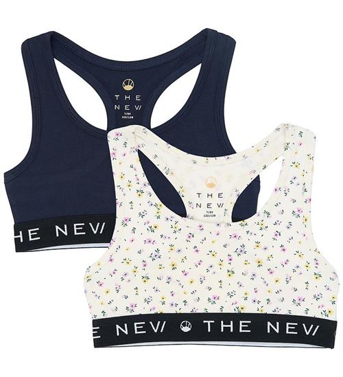 The New Toppe - 2-pak - Navy Blazer/Hvid m. Blomster